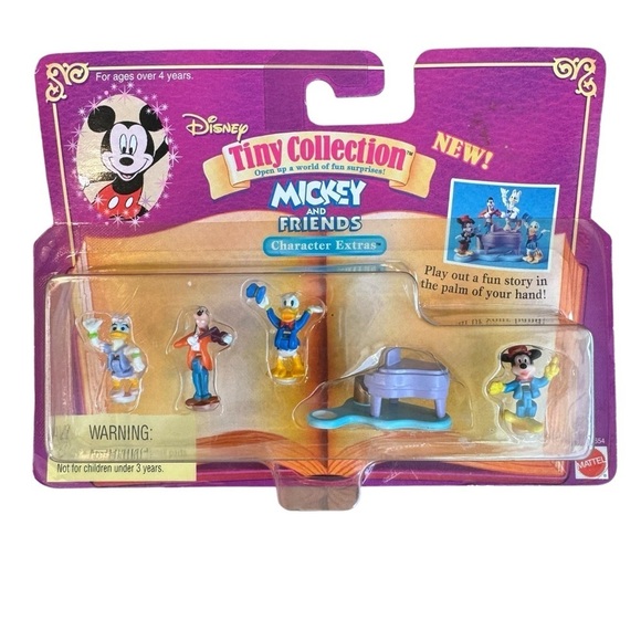 New Vtg Disney Tiny Collection Mickey and Friends Character Extras Polly Pocket - Picture 1 of 2